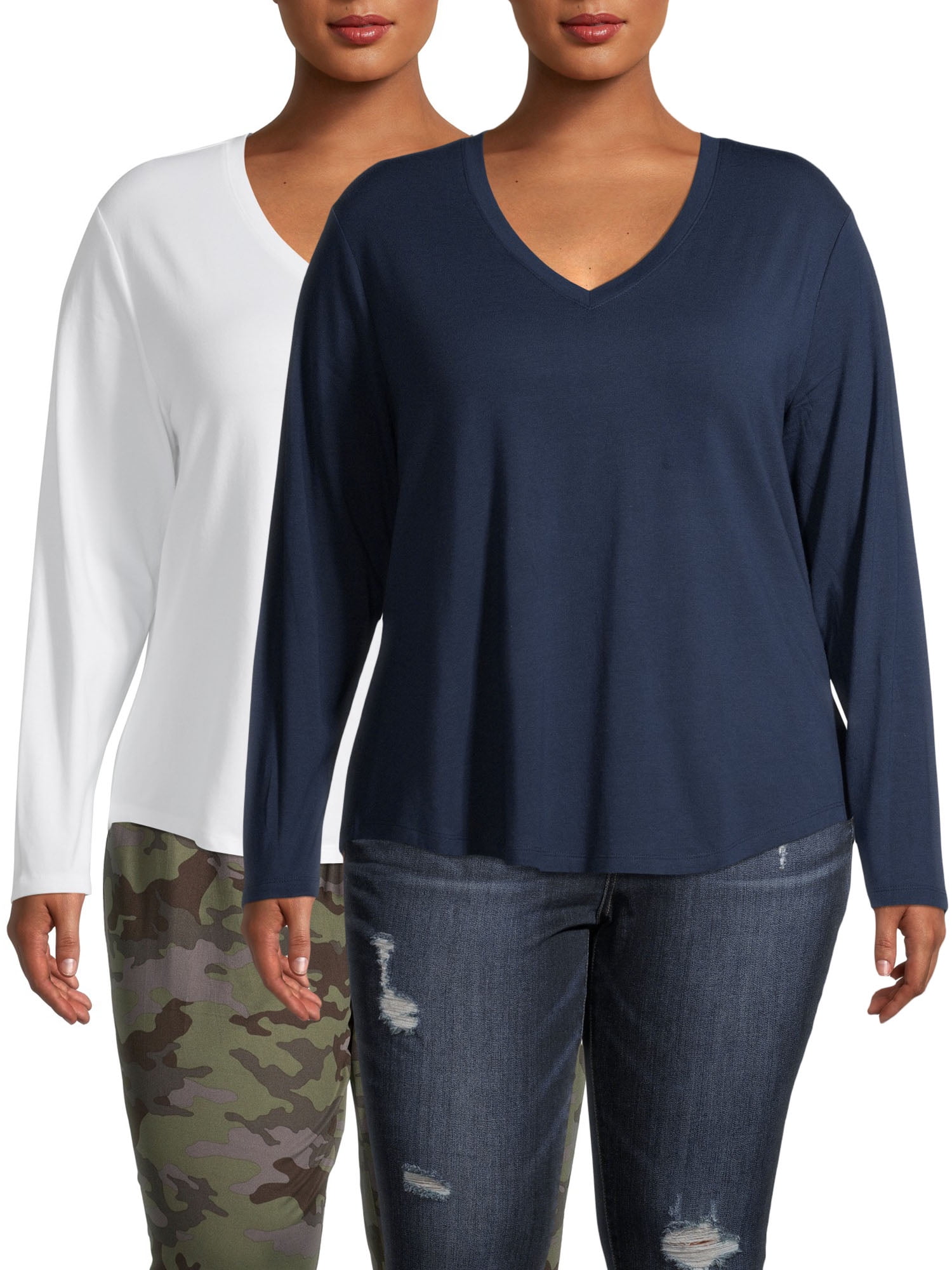terra & sky v neck t shirt