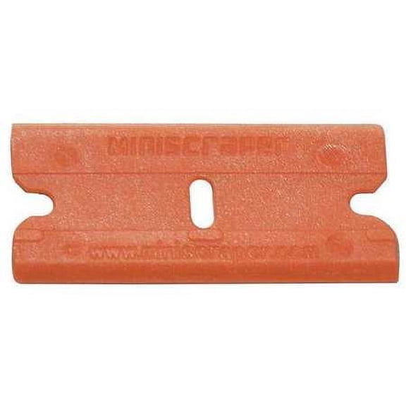 Scraper Blade,Orange,Plastic,PK100
