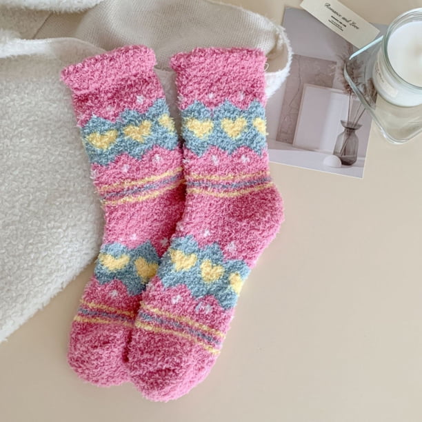 Calcetines de invierno para mujer, calcetines de tubo medio con forro polar para mayor calidez y protección contra el frío, calcetines de forro polar, calcetines de algodón para mujer