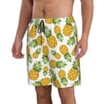 thumbnail image 2 of Kdxio Pineapple Pattern Mens Casual Shorts - Drawstring Summer Beach Sports Shorts for Men, 2 of 9