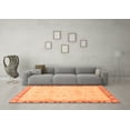 thumbnail image 3 of Ahgly Company Indoor Rectangle Abstract Orange Modern Area Rugs, 4' x 6', 3 of 4