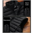 thumbnail image 6 of Aiwetin Men' Sleeveless Vest Jackets Winter Fashion Male Cotton-Padded Vest Coats Men Stand Collar Warm Waistcoats Clothing 5XL, 6 of 8