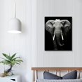 thumbnail image 3 of Chilfamy Canvas Wall Art Fall Decor Black and White African Animal Picture 16x20in 16x20in, 3 of 3
