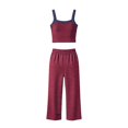 thumbnail image 6 of SJLDQY Pajamas for Women Set Striped Print Camisole Tops and Pants Pjs 2 Piece Set Soft Breathable Loungewear, 6 of 6