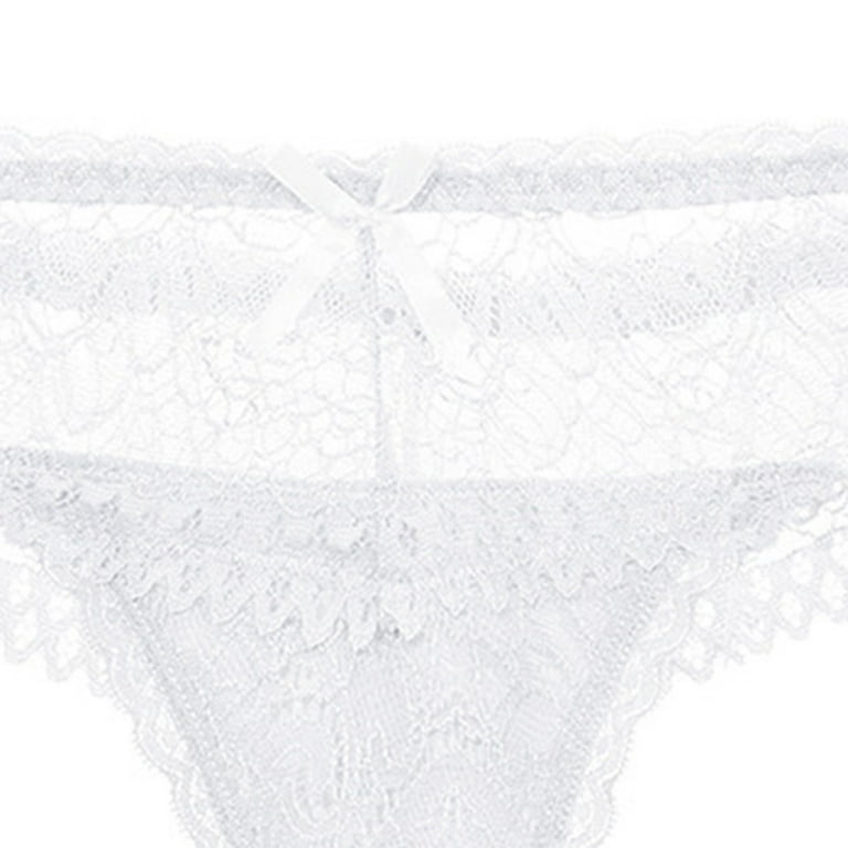 QIPOPIQ Underwear for Women Plus Size Cutut Lace Briefs Sexy Hollow Out  Lingerie Under Panties 