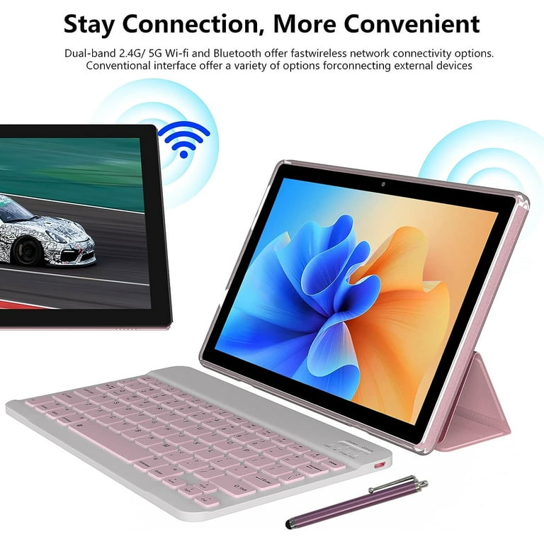 Android 13 Tablet with Keyboard, 10 inch 2 in 1 Tablets, 12GB RAM+128GB ROM 2.0Ghz CPU Tableta, 2.4G/5G WiFi6 BT 5.0 Tablet PC, 1280*800 HD Tablet Android 13 Tablet with Keyboard, 10 inch 2 in 1 Tablets, 12GB RAM+128GB ROM 2.0Ghz CPU Tableta, 2.4G/5G WiFi6 BT 5.0 Tablet PC, 1280*800 HD Tablet