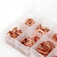 thumbnail image 6 of 300pcs Flat Ring Washer Assortment Copper Plain Washers Kit Sealing Washers 12 Sizes M5-M20, 6 of 6