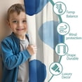 thumbnail image 3 of Blackout Kids Curtains,Blue and Grey Abstract Art Artwork Childrens Insulated Curtains Set Of 2,Bedroom Essentials,Toddler Room Decor 42x84in(106x213cm), 3 of 4