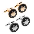 thumbnail image 1 of AURARMLET 4Ud Tuxedo Cufflinks for Men Alloy Business Wedding Suit Shirt Accessories, 1 of 6