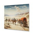 thumbnail image 2 of Designart "Silk Road Asian Painting IV" Asian Metal Art Print, 2 of 5