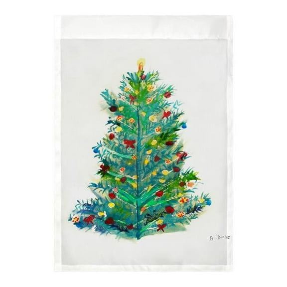 Betsy Drake FL905 Christmas Tree Flag - 12.5 x 18 in.