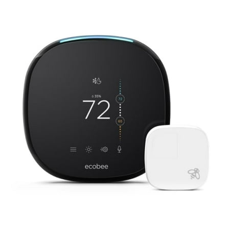 Ecobee EB-STATE4P-01 Ecobee4 Smart Wi-Fi Thermostat with Room (Best Deal On Ecobee4)