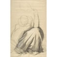 thumbnail image 2 of Romain Cazes 17x24 Gold Ornate Framed and Double Matted Museum Art Print Titled - Study of a Woman and Child (1828-81), 2 of 4