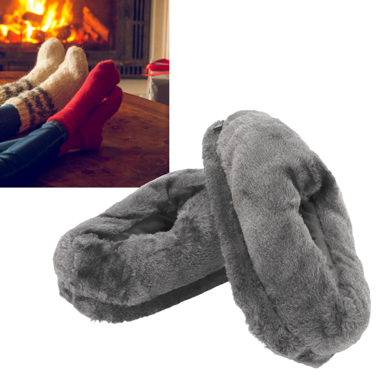 Chausson Chauffant Électrique Hiver Pied Chaud Chausson Chauffant