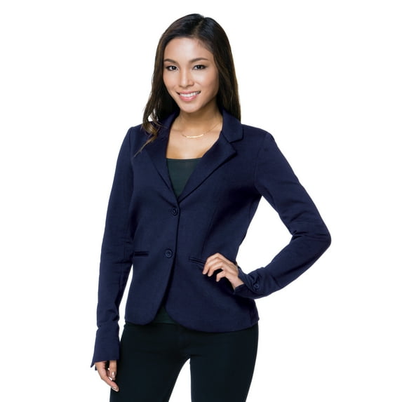Tri-Mountain Lilac Bloom Addison LB683 Two Button Blazer, 2X-Large, Navy