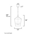 thumbnail image 4 of 25152TXBPN Maxim Lighting Abode-Four Light Chandelier-12 Inches wide by 18 inches high-Textured Black/Polished Nickel Finish    -Traditional, 4 of 5
