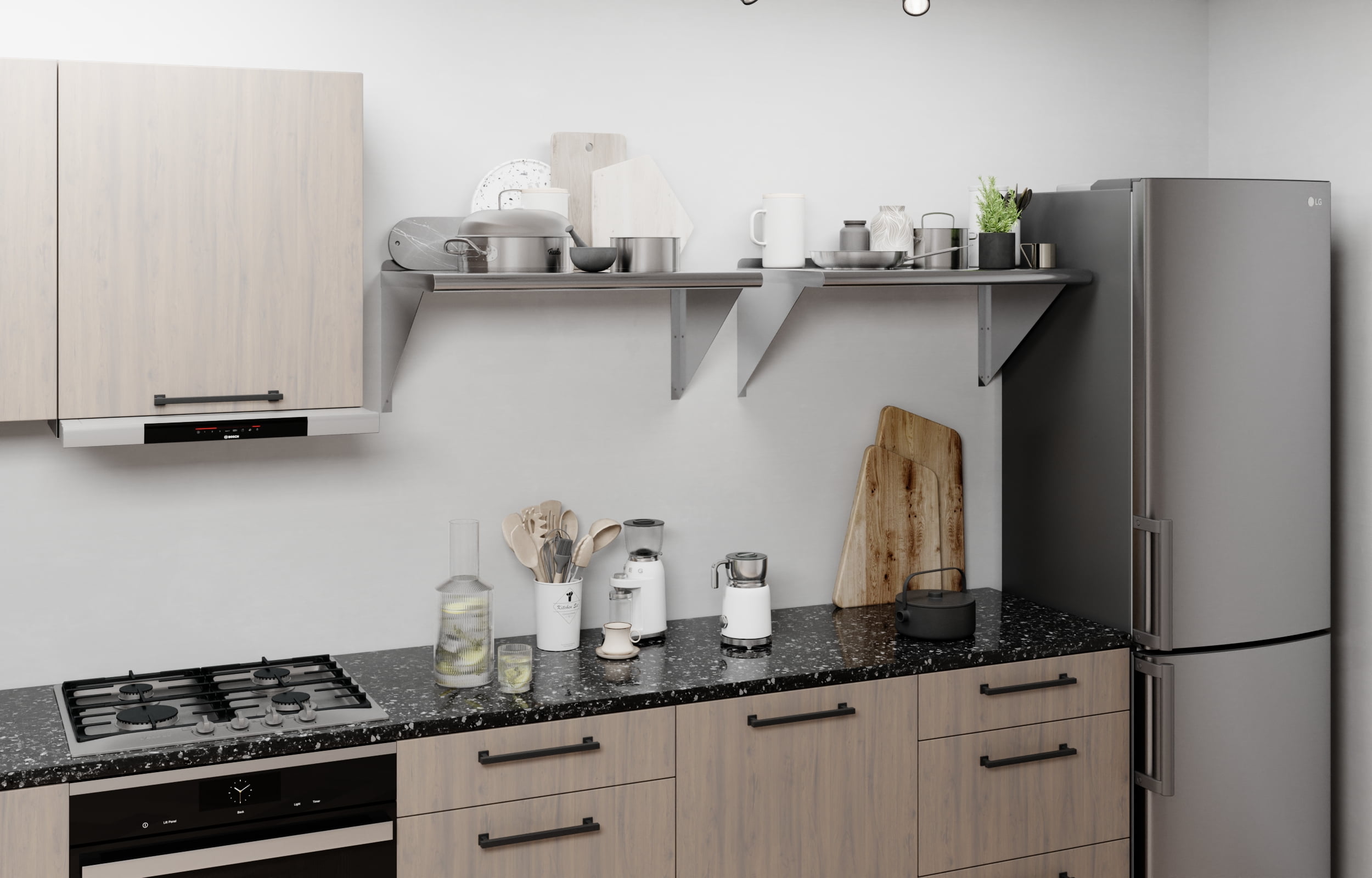 AmGood 18 in. x 30 in. Stainless Steel Wall Shelf | NSF Certified | Appliance & Equipment Metal Shelving | Kitchen, Restaurant, Garage, Laundry, Utility Room