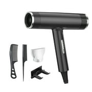 Hair Dryer High Power Hair Dryer With Negative Ion Technology Blue Light Care Hot Wind Comb Hair Salon Blower Styler Plastic Blow Dryer Black Color Home Hair Dryer Styling Tool Hair Device