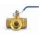 thumbnail image 2 of 3 Way Valve, Brass Ball Valve DN15 1/2', 3 Way Valve Adapter Valve Connector, Lever Handle, 2 of 4