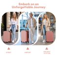 thumbnail image 6 of avobird 3-Piece ABS Hardshell Luggage Set – Lightweight and scratch-resistant, featuring silent 360° spinner wheels and TSA-approved locks, 20"/24"/28", Dusty Rose Pink, 6 of 9