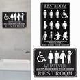 thumbnail image 2 of 2Pcs Funny Bathroom Whatever Just Wash Your Hands Alien Sign, 2 of 12