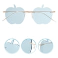 thumbnail image 4 of 1 par de gafas de sol de moda sin montura para fiestas, gafas con forma de manzana, gafas para mujeres y hombres, 4 of 5