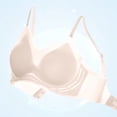 thumbnail image 6 of Zpanxa Womens Bras Wireless Seamless Push-up Padded Full Coverage with Adjustable Straps Breathable Everyday T-Shirt Bra Beige 42BC, 6 of 7