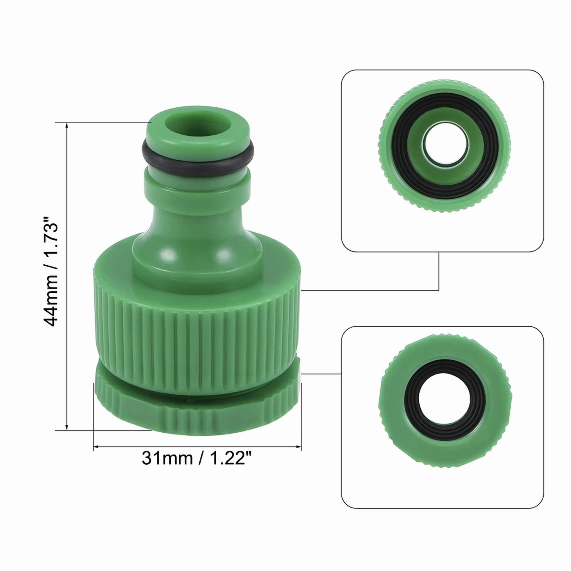 BUTTERFLY- 5Pcs Hose Tap Connector G1/2 Threaded Faucet Nozzle Quick Connect Adapter