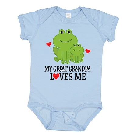 

Inktastic My Great Grandpa Loves Me Boys Gift Gift Baby Boy Bodysuit