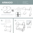 thumbnail image 4 of Escurridor para trastes IDEA NUOVA cromado 2 niveles, 4 of 7