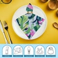 thumbnail image 6 of WYYP Flamingo Leaves Cloth Napkin Reusable Gift - Polyester Napkin for Hotels, Weddings, Restaurants, Banquets, and More 2 PCS, 6 of 7