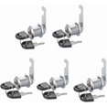 thumbnail image 1 of 5 Pack Cabinet and Mailbox Lock Set with 10 Keys for Drawers, Cupboards, and More, 1 of 5