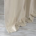 thumbnail image 4 of Quality Home Luster Velvet Room Darkening Curtains - Back Tab/Rod Pocket - Beige - 52" W x 84" L (1 Panel), 4 of 5
