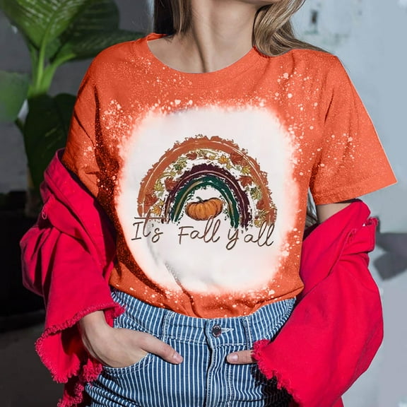 Okbop Purple Tops for Women,Casual Short Sleeve Digital Tie Printing Round Neck Loose T-Shirt Tops Blouses & Button-Down Shirts Skeleton Sweatshirt Women