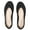 Black 1910012-228, variant on Women's Wide Width Flats Shoes - Classic Knitted Breathable Ladies Slip on Dress Ballet Shoes.