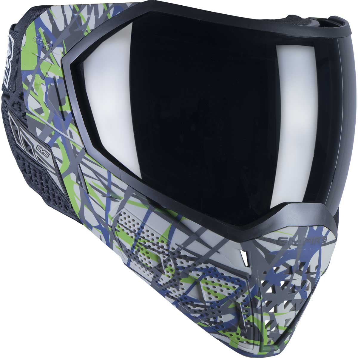 Details about   Empire EVS Thermal Paintball Goggles Mask Black/Aqua Blue w Ninja & Clear Lens 