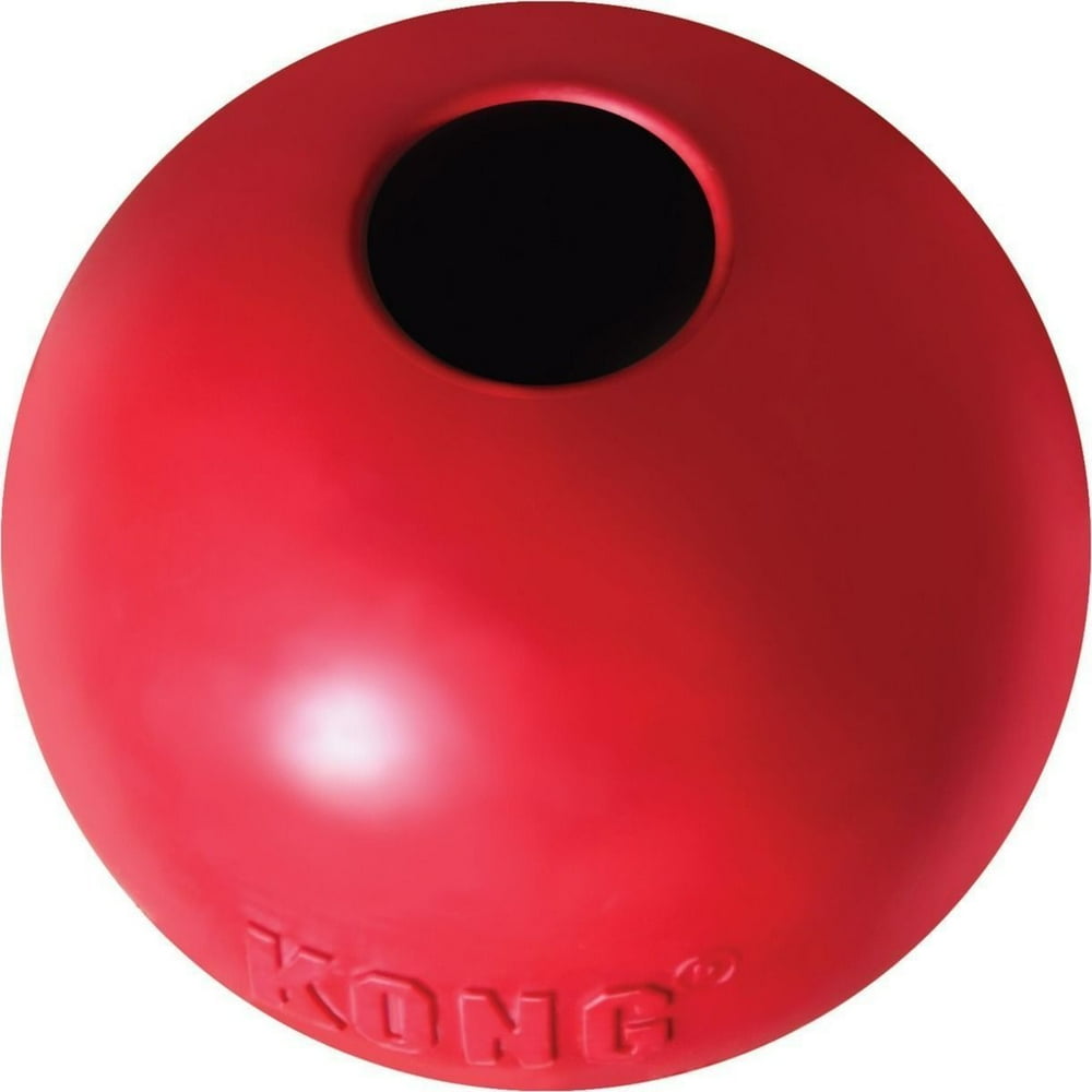 Hard Rubber Ball Dog Chew Tough Toy Red Durable Dental Health Choose