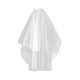 thumbnail image 2 of Tocado de velo de tul nupcial, velo de boda de dos niveles con peine para despedida de soltera, suministros para fiesta de compromiso y , Blanco mayimx Velo de novia, 2 of 9