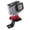 Red, variant on PULUZ Aluminum Alloy Motorcycle Fixed Holder Mount with Tripod Adapter & Screw for GoPro, DJI and