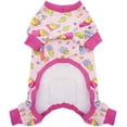 thumbnail image 2 of ATTOE Pyjama pour Chien Jaune Duck Matériau Doux Pyjama Extensible Grenouillère pour Chien Vêtements pour Animaux, 2 of 7