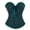 H01 Dark Green, variant on TGPMGRZ Bustier Corset Top for Women | Overbust Lace Up Waist Cincher Shapewear H01 Dark Green Size S