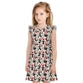 thumbnail image 1 of Balery Christmas Cat Camisón de princesa para niñas, pijama de algodón con mangas abullonadas, suave y bonito.-X-Large, 1 of 6