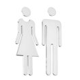 thumbnail image 2 of ⚡ Big Sale ! 1 Set Restroom Sign Ladies Toilet Wc Bathroom Gender Toilet Signs Washroom Toilet Sign Logo Cute Bathroom Signs Ladies Washroom Sign Washroom Wc Sticker Wc Sign Emblems, 2 of 5