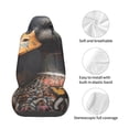 thumbnail image 4 of Fuzoiu Graffiti Cool Duck Print Elastic Car Seat Covers, Seat Cover Protector,Universal Fit Interior Covers for Most Cars,Washable Seat Cover Non Slip for SUV,Sedan,Van, 4 of 5