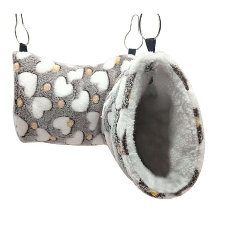 OOKWE Hanging Tunnel Hamster Sugar Glider Small Animal Hammock Swing Cage Sleeping Bed