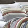 thumbnail image 2 of Eddie Bauer Striped Cotton Reversible Textured Washable Quilt Sets, Full, Multicolor, 3-Pieces, 2 of 3