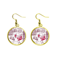 thumbnail image 1 of big ben bus Angle Angle dangle en drop Boucle d'Oreille illustration Drapeau Anglais, 1 of 3