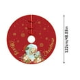 thumbnail image 3 of EWASWON Christmas 48 Inch Plush Christmas Tree Skirt with Sequins - Easy Install, Foldable for Home & Office Holiday Decor, Festive Christmas Tree Decoration, 3 of 8