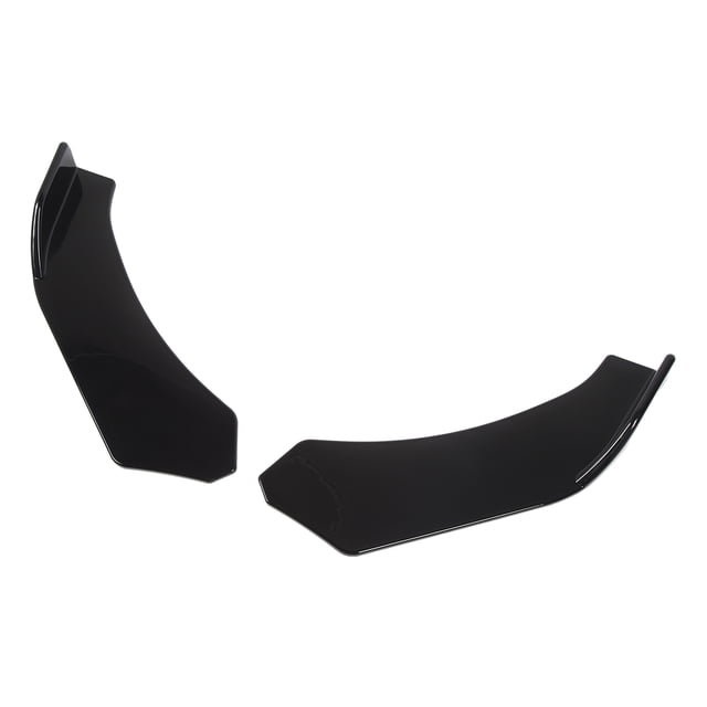 Labio Del Parachoques Delantero, Alerón Divisor Del Parachoques Del Coche Deportivo Izquierdo Derecho Negro Brillante, 2 Piezas, Fácil De Instalar, Duradero Para Vehículos