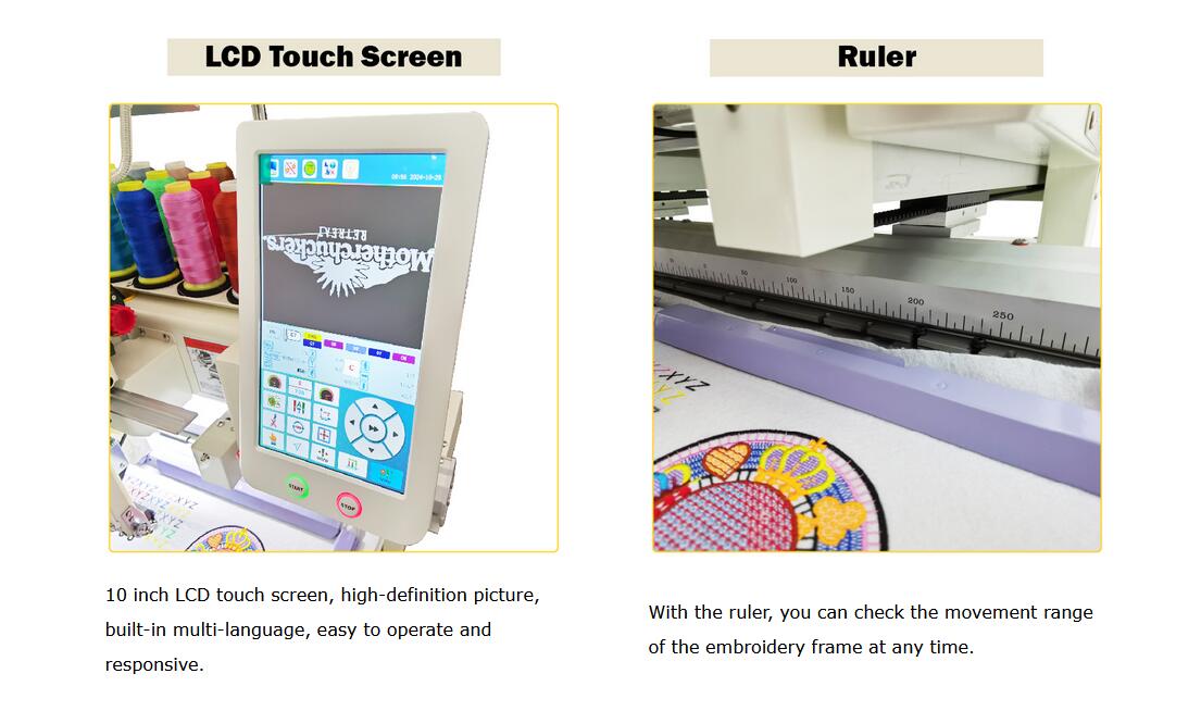 15 Needles Automatic Embroidery Machine Flat Garments Hat Computerized Embroidery Machine